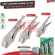 Crocodile Pliers Pliers One Set Size 5 7 10 inch 5" 7" 10"