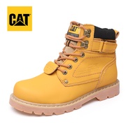 Caterpillar เดิมหนังผู้ชายและผู้หญิงรองเท้า Tooling รองเท้า Martin สบายๆสูง CAT รองเท้า