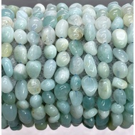 Genuine Natural Amazonite Pebble Gravel Bracelet Gelang 6-7mm 天然天河石手串 (B1)