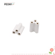 PEONYSG 100/50/30/20/10 Pcs 3 Hole Hard Joint Connector, 20.5MM Seamless Joint T5 T8 Bracket Light C