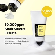 [COSRX OFFICIAL] Advanced Snail Mucin Gel Cleanser, Snail Secretion Filtrate 10,000ppm, for Anti-aging &amp; Nourishing, Wrinkle Improvement