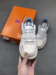 全新🌸Nike x Louis Vuitton Air Force 1 聯名款 米灰 舒適百搭休閒鞋 板鞋