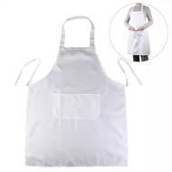 All-round White Kitchen Apron Cooking Apron