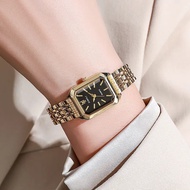 Jam Tangan Wanita Tali Keluli Mewah Reka Bentuk Minimalis Fesyen Bentuk P Watches ersegi Jam Tangan
