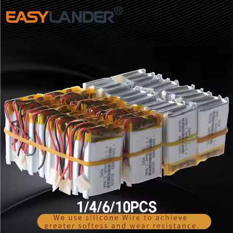 Silicone Wires 3.7V 800mAh 802535 Rechargeable Lithium Li-ion Polymer Battery for Bluetooth DVR dash