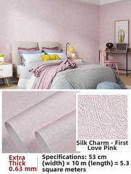 Eco-friendly Silk Plain Wallpaper Self-adhesive Waterproof Washable