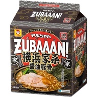 【Direct from Japan】Maruchan Maruchan ZUBAAAN! Yokohama family soy sauce pork bone 3 meal pack 130 g *3 meal pack *9 pieces