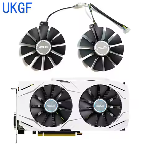 87MM PLD09210S12HH GTX1060 GTX1070 RX480 Cooler Fan For ASUS Dual Series GTX 1070 1060 RX 480 470 57