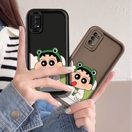 Cartoon Cute Frog Cap Crayon Shin-chan Phone Casing For OPPO Reno 2Z 2F / Reno5 5K / Reno6 / Reno7 /