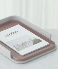 camino LUIS 多功能極簡置物收納文具組 藕粉文件架