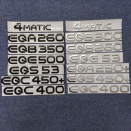 Mercedes modified EQA260   EQB350   EQC350 alphanumeric EQE car logo EQS450 logo 400 car sticker