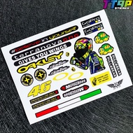 สติ๊กเกอร์ติดหมวกกันน็อคโฮโลแกรมสำหรับ EVO/LS2/Arai/SHOEI/46 Rossi/ 93 Marquez/Monster Energy/Red Bull