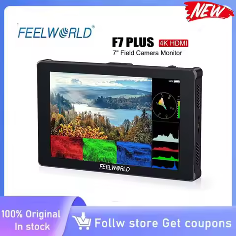 FEELWORLD F7 PLUS 7-Inch DSLR Camera Field Monitor Touch Screen 1920x1200 Pixels 4K HDMI High Bright