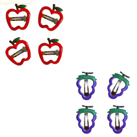634D Sweet Grape Hair Clip 2000s Hairpins Cherry Headwear Trendy Barrettes for Kids