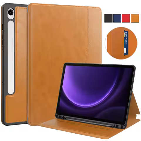 For Samsung Galaxy Tab S9 FE Case 10.9 inch Luxury Leather Wallet Stand Tablet Funda For Galaxy Tab 