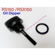 RS150 oil level / RSX150 oil dipper / RSX150 RS150 penutup minyak hitam