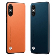 Luxury PU Leather Case For Sony Xperia 10 VI 10VI Back Cover Matte Silicone Protection Phone Case Fo