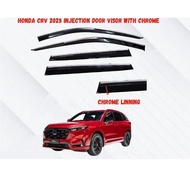 Honda Crv 2025 Chrome Lining Injection Door Visor