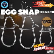 【10PCS VALUE PACK】Snap swivel/ Fishing swivel/ fishing egg snap / fishing pin clip/ kekili pancing