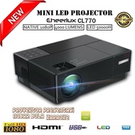 Cheerlux CL770 Projector Led 4000 Lumens Proyektor Led Full HD 1080P Support ATV WIFI ANDROID