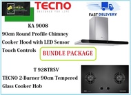 TECNO HOOD AND HOB BUNDLE PACKAGE FOR (KA 9008 &amp; T 728TRSV) / FREE EXPRESS DELIVERY