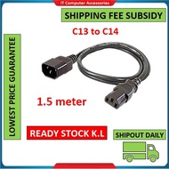 1.5M Power Monitor Cord Extension Cable C13 Male to C14 Female