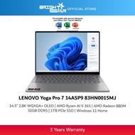 LENOVO Yoga Pro 7 14ASP9-83HN0015MJ - 14.5" 2.8K WQXGA+ OLED/Ryzen AI 9 365/32GB DDR5/1TB SSD/Radeon