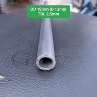 pipa besi seamless od 18mm id 13mm tebal 25mm panjang 20cm