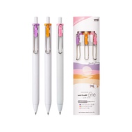 三菱（uni）UMN-S-05小浓芯按动中性笔 uni-ball one城市流行限定系列0.5mm学生标记手账签字笔 周日傍晚套装