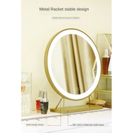Large LED Desktop Makeup gold Mirror All-in-one Beauty USB Home Dressing Table Desktop Makeup