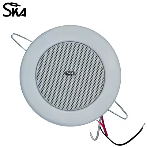 3-Inch Mini Ceiling Speaker 70V/100V Public Address System Loudspeaker PA Commercial 6 / 5 W for Wal