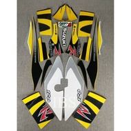 SATRIA 2002 2003 STRIPING YELLOW BLACK DUMBA 120R ORIGINAL LINE 120 R BODY LINE POLET