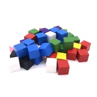 1pc 10mm Wooden Cubes for DIY Crafting Board Games