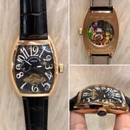 Jam tangan wanita Frank Muller leather automatic original