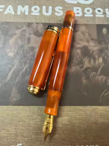 New ADMOK M800 Acrylic Piston Fountain Pen BOCK/Schmidt Soft Smooth No.6/35# Nib Inking Pelikan Copy