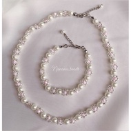 Necklace-bead Necklace-Bead Bracelet-Daisy Bead Necklace-Daisy Bracelet-Daisy Beads Set