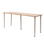 โต๊ะคอม โต๊ะทำงาน หนา 2cm. กว้าง 50cm. ยาว 180 - 200cm. ไม้พาราแท้ พร้อมขา IKEA โดนน้ำได้ไม่พอง