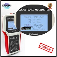 Elejoy Photovoltaic Panel Multimeter EY800W Solar Panel MPPT Component Maximum Power Tester Detector