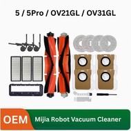 Xiaomi robot vacuum 5 / 5Pro / OV21GL / OV31GL sidebrush hepa filter mop cloth spare parts robot vac