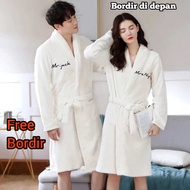 PUTIH Kimono White Towel Free Embroidery First Last Name