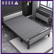 NK Foldable Bed Frame With Backrest Queen/Single Katil Lipat With Mattress Portable Bed Frame