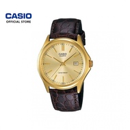 Casio General MTP-1183Q-9A Dark Brown Genuine Leather Band Men Watch