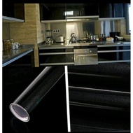 Plain Black Solid Wallpaper uk 5mx60cm