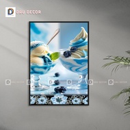 H2 Ice cream paintings for ice cream shop decoration, newest 2026, wall decoration paintings, shop d