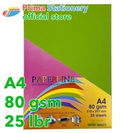 Paperfine HVS Paper Color A4 Parrot Sinar Spectra IT 230 Contents 25 Sheets