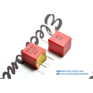 Germany WIMA FKP2 0.022 Uf 63V Pitch: 5mm FKP2C022201J00HSSD Metal Film Capacitor x1