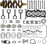 G4KE Engine Overhaul Gasket Kit Piston Ring Kit Engine Bearing Crankshaft Fit for Hyundai Sonata Kia