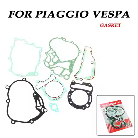 Engine Cylinder Gearbox Crankcase Clutch Cover Gasket Full Gasket Kit For Piaggio Vespa GTS 300 250