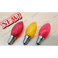 BUDDHA LED CANDLE BULB E12 RED YELLOW (1PAIR)
