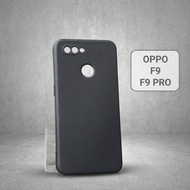 Oppo F9, F9 Pro plain black case | Oppo flexible phone case provides comprehensive phone camera prot